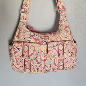 Vibrant Pink Paisley Shoulder Bag